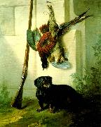 Jean Baptiste Oudry taxen pehr med jaktbyte Spain oil painting artist